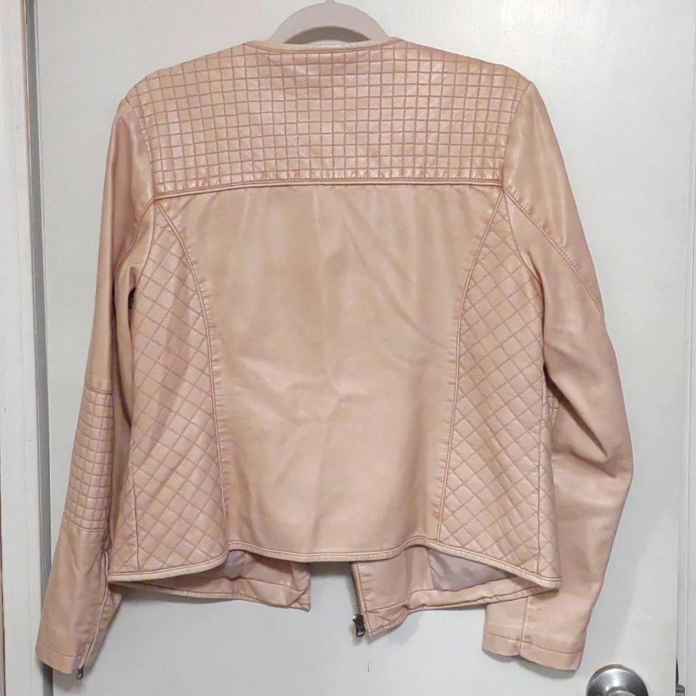 Simulated leather motojacket, medium